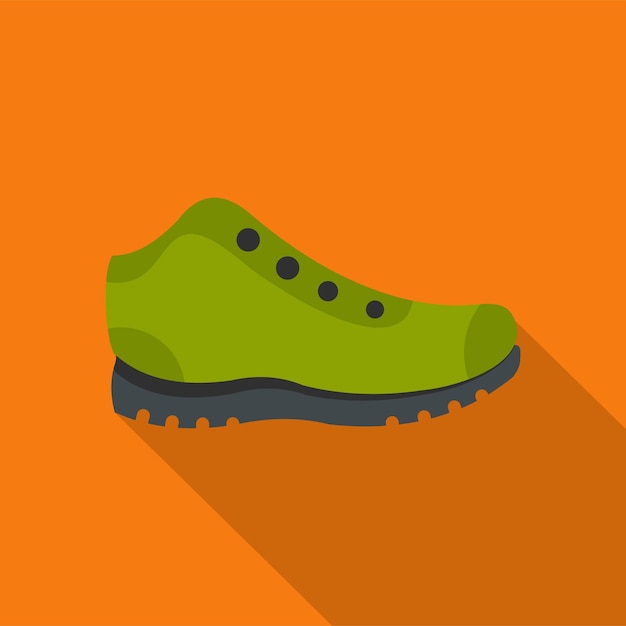 Wandelschoenen pictogram Platte illustratie van wandelschoenen vector pictogram voor elk webdesign