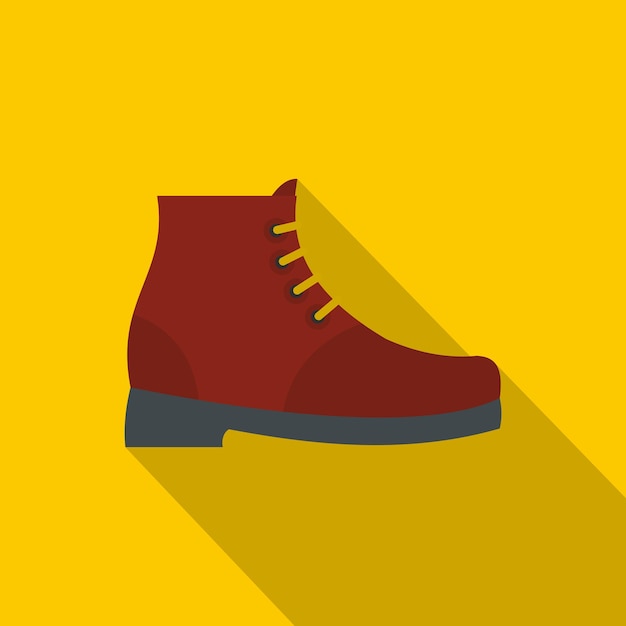 Wandelschoenen pictogram Platte illustratie van wandelschoenen vector pictogram voor elk webdesign