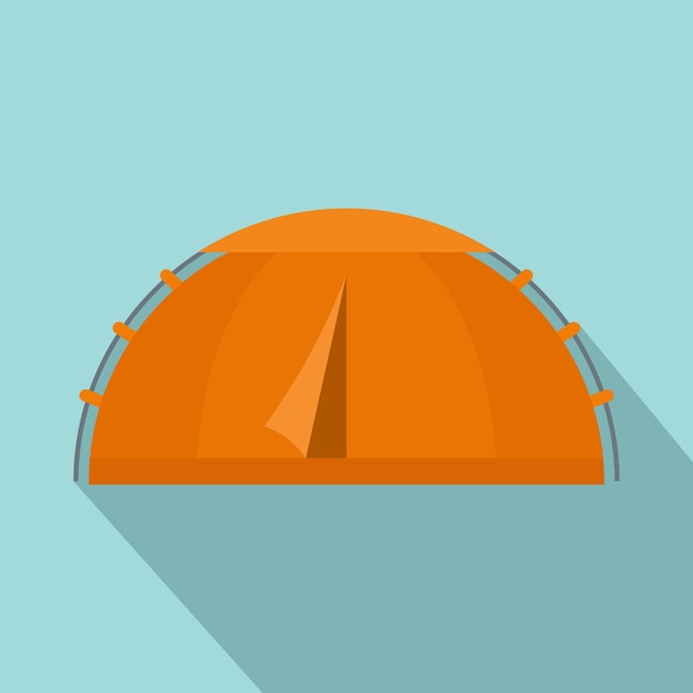 Wandeltent pictogram Vlakke afbeelding van wandeltent vector pictogram voor webdesign