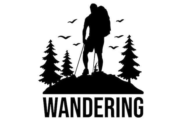 Wandelwandelen met logo