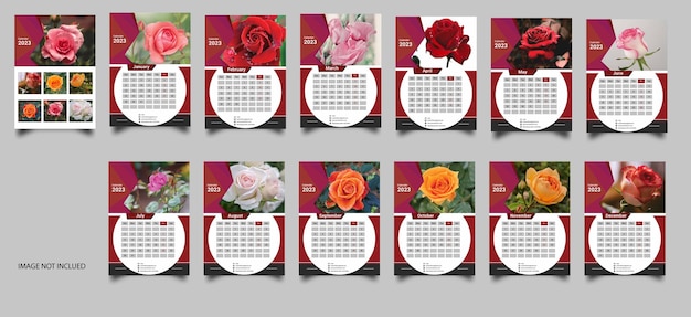 Wandkalender ontwerp 2023