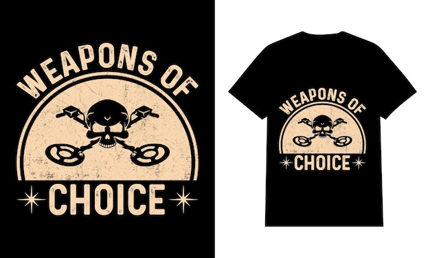 Wapens of Choice Metaaldetecterend T-shirtontwerp