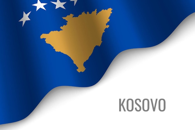 Wapperende vlag ok kosovo