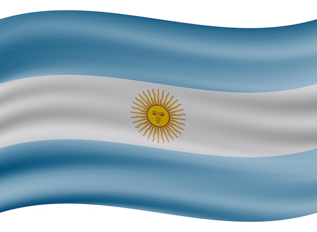 Wapperende vlag van argentinië.