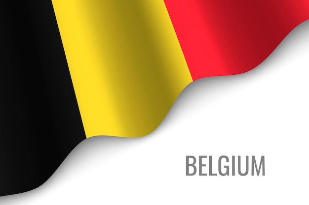 Wapperende vlag van belgië