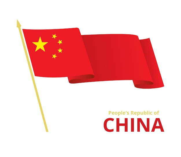 Wapperende vlag van China