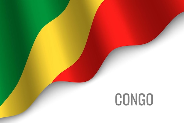 Wapperende vlag van congo