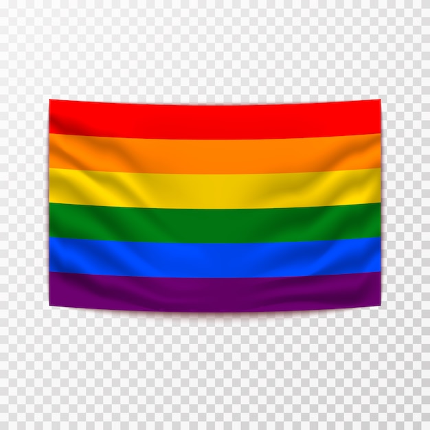 Vector wapperende vlag van lgbt