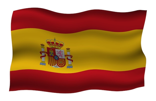 Wapperende vlag van Spanje