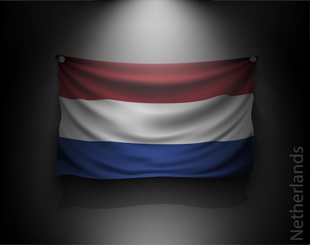 Wapperende vlag.