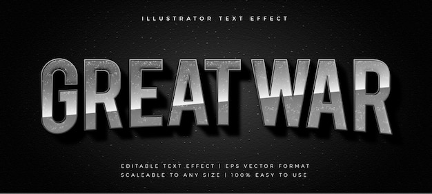 War Movie Text Style Font Effect