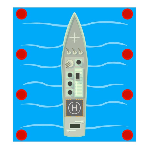 Вектор Иконка военного корабля изометрическая иллюстрация векторной иконки военного корабля для паутины