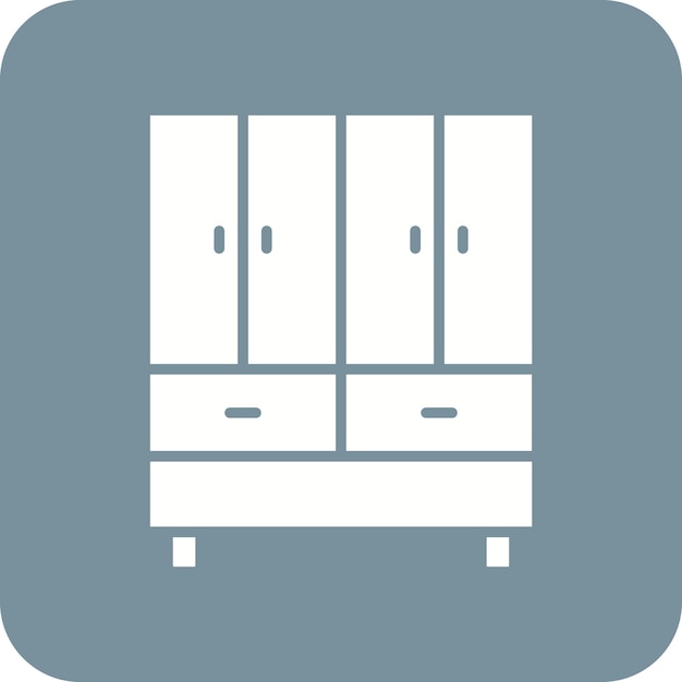Vector wardrobe icon vector image can be used for homeware