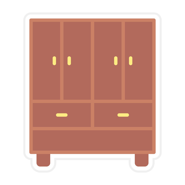 Vector wardrobe icon vector image can be used for homeware