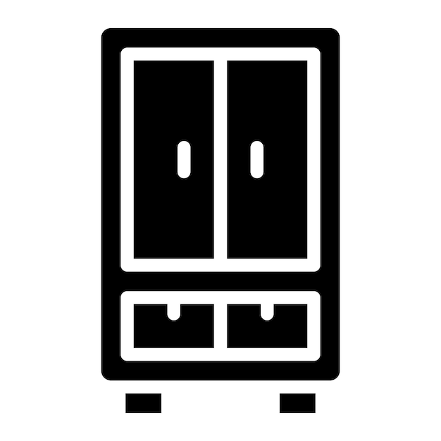 Vector wardrobe vector illustration