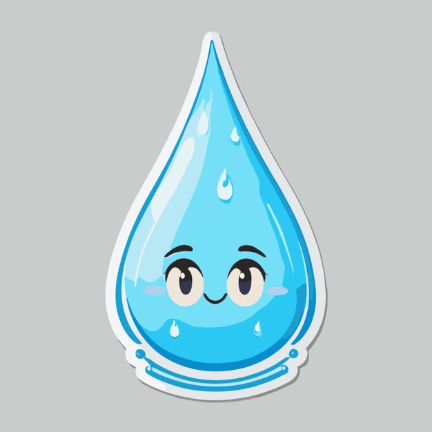 Vector ware drop cartoon vector