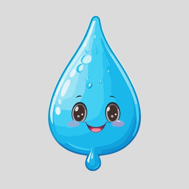 Vector ware drop cartoon vector