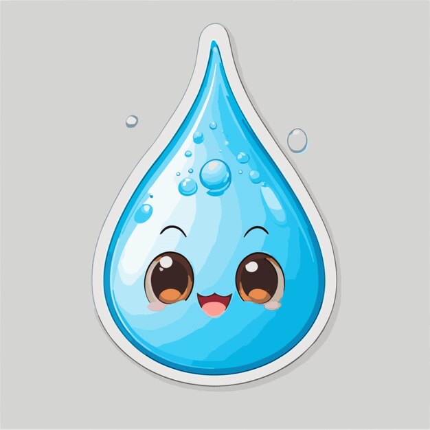 Ware drop cartoon vector