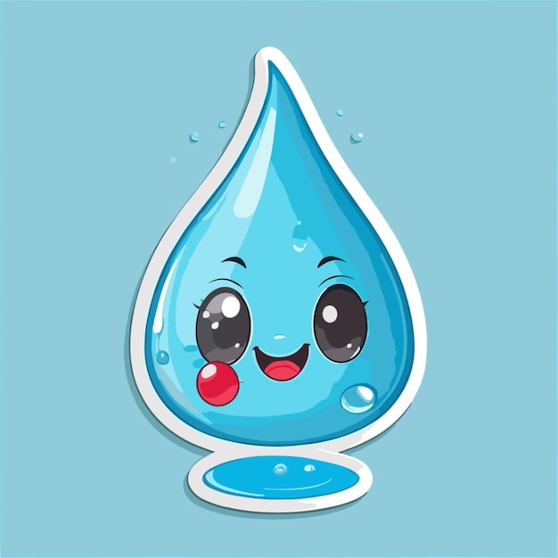 Ware drop cartoon vector