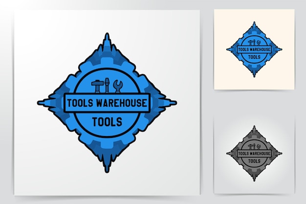 Ware house tool logo designs inspiration isolated on white background