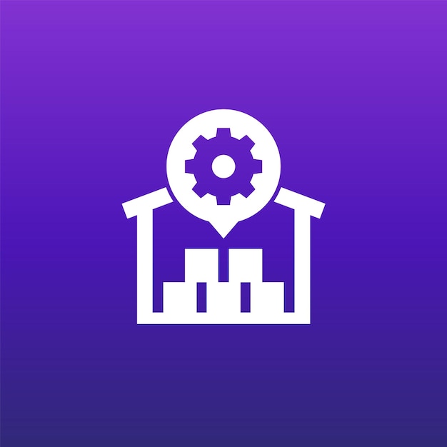 Warehouse distribution optimization icon vector