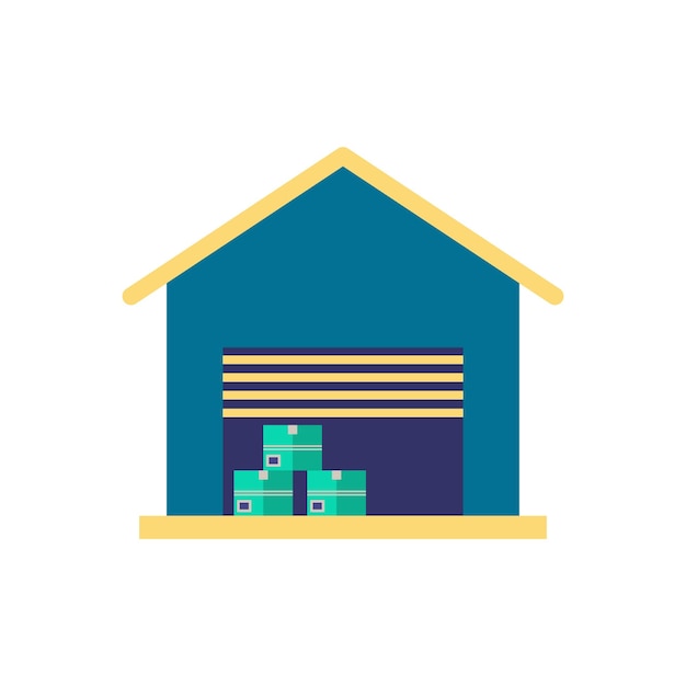 Warehouse icon Simple element from buildings collection Creative Warehouse icon for web design templates infographics and more