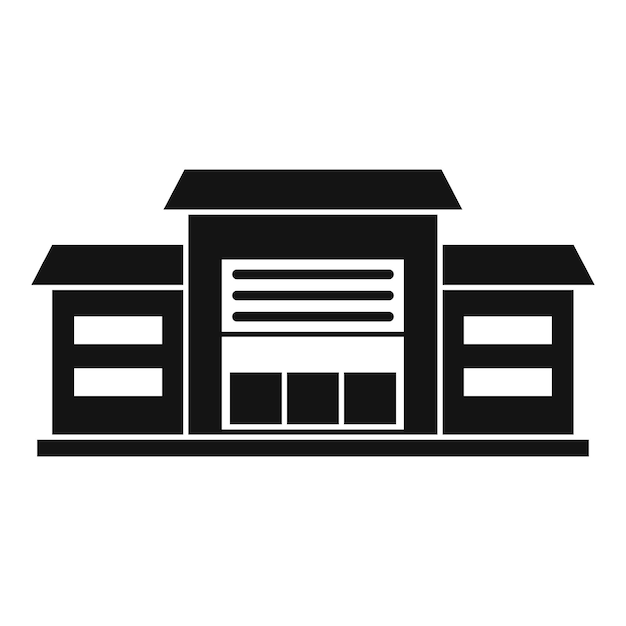 Warehouse icon Simple illustration of warehouse vector icon for web