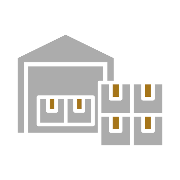 Vector warehouse icon style