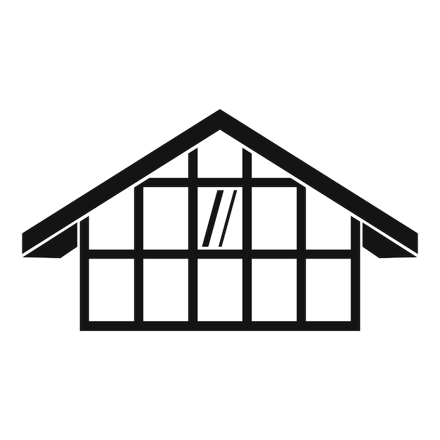 Warehouse-icone Eenvoudige illustratie van een warehouse-vector-icone voor het web