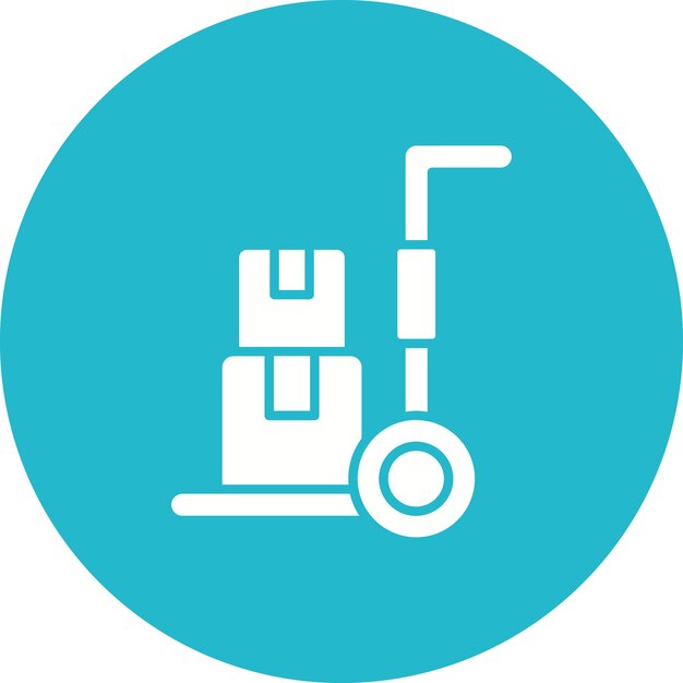 Warehouse Trolley icon vector image Can be used for Logistics