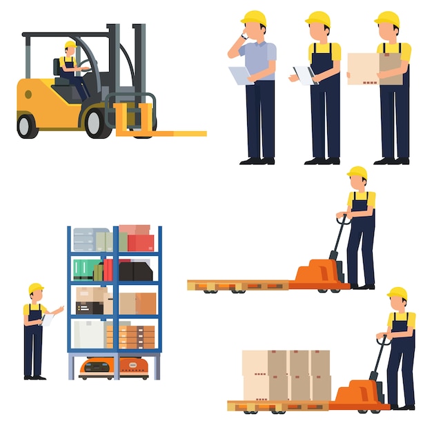 Warehouse Worker Character Set