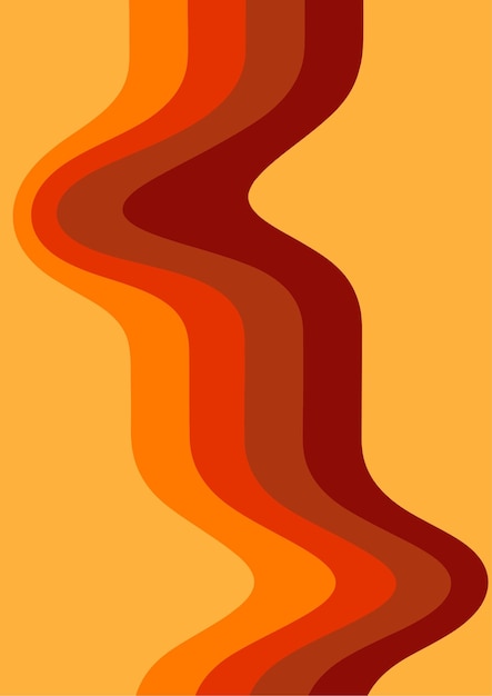Vector warm color flow abstract background