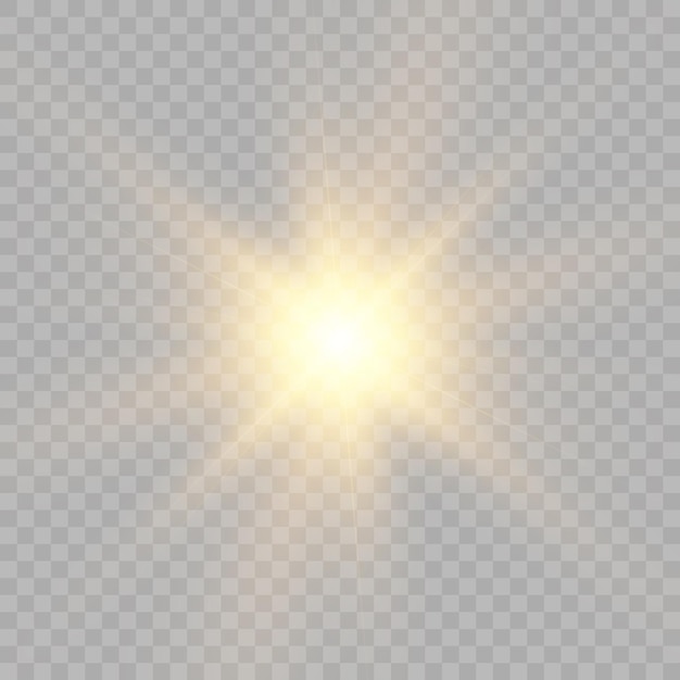Теплое солнце на прозрачном фоне векторные иллюстрации