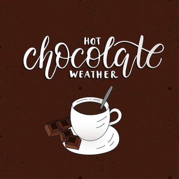 Warme Chocolademelk Weer Vector