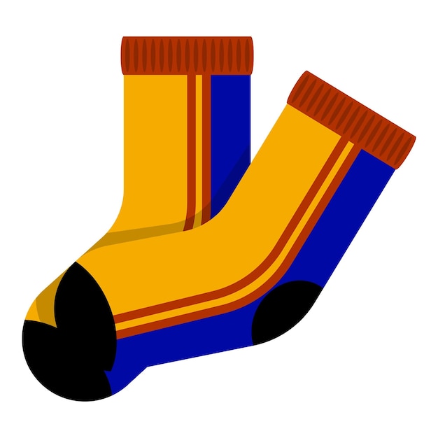 Vector warme sokken pictogram cartoon van warme sokken vector pictogram voor webdesign geïsoleerd op een witte achtergrond
