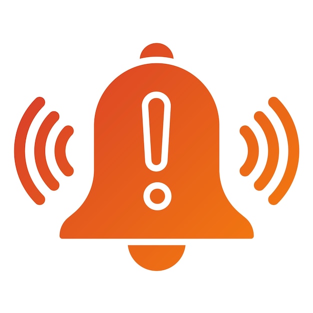 벡터 warning alarm icon style