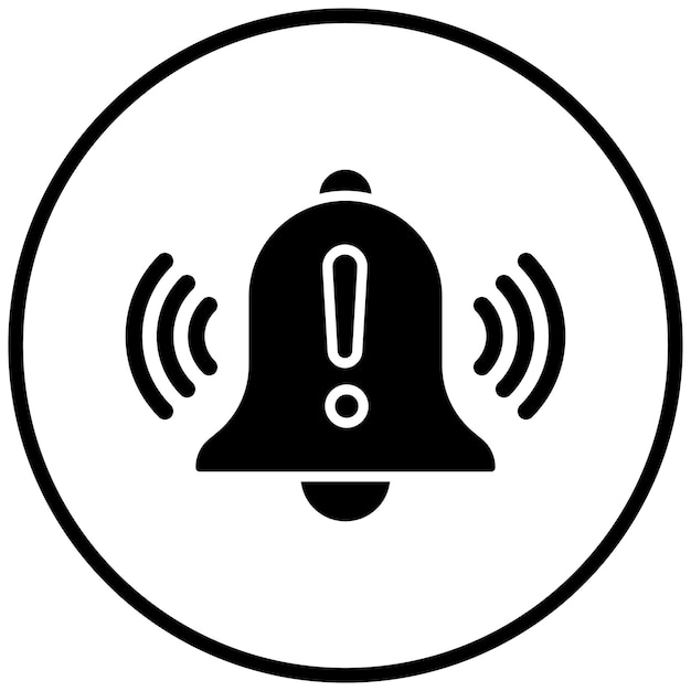 Warning Alarm Icon Style