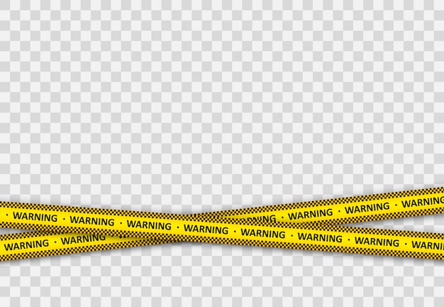 Warning black and yellow striped line.