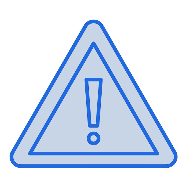 Warning Blue Tone Illustration