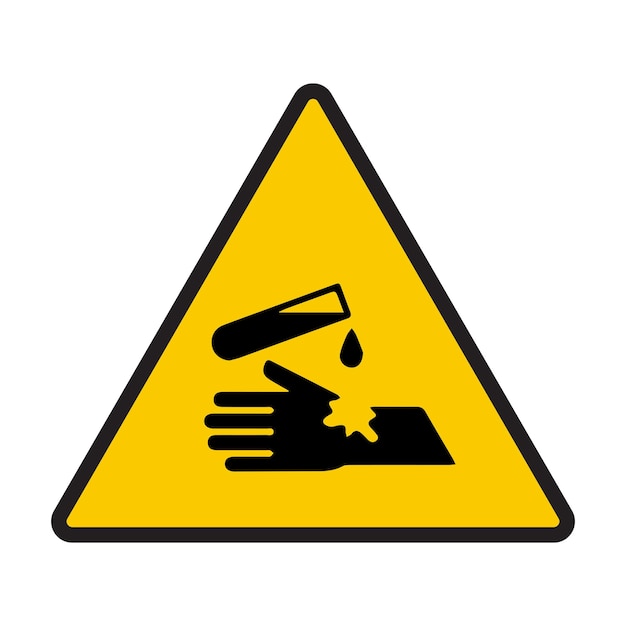 Warning Corrosive Substance