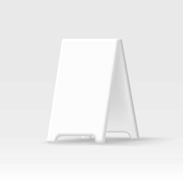 Vettore avvertenza bordo pieghevole 3d icona mockup sovrapposizione colore modificabile da applicare su un modello