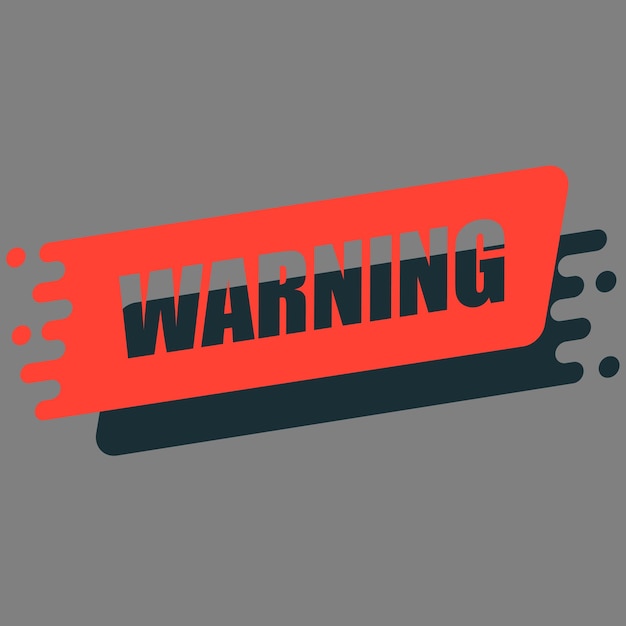 Vector warning, font expression pop art. comic speech bubble.