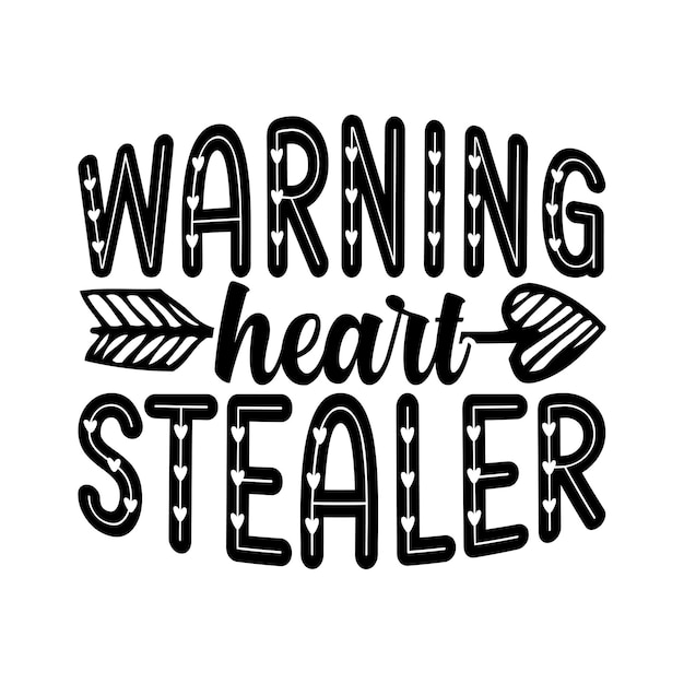 Vector warning heart stealer