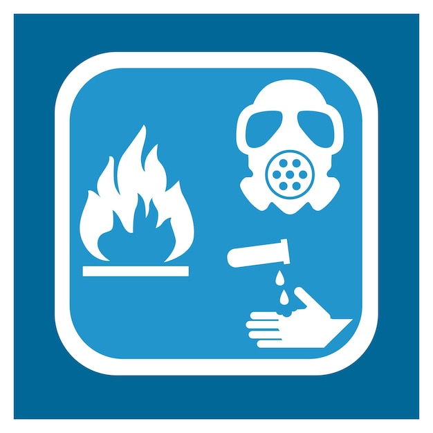 warning icon chemical sign