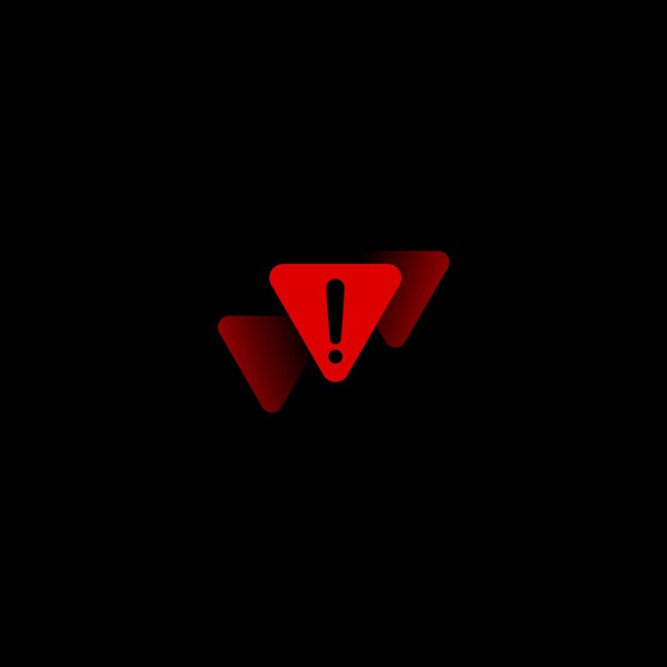 Vector warning icon