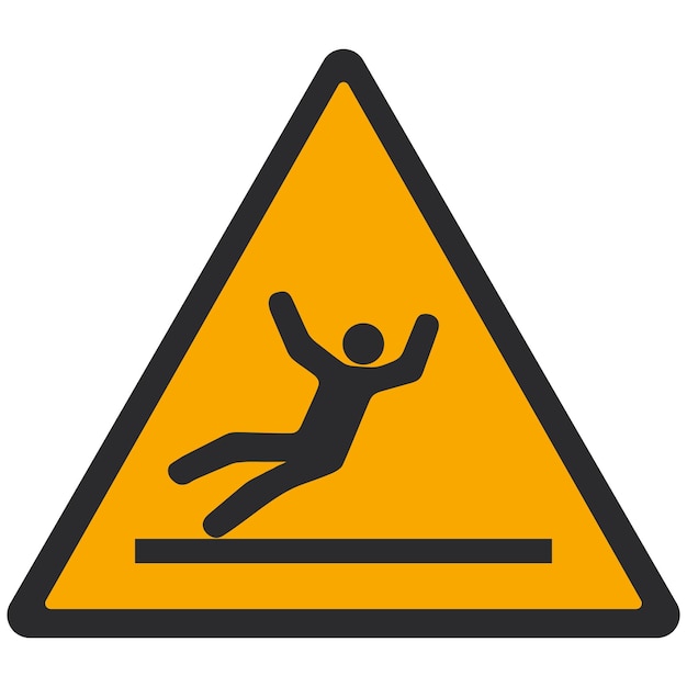 WARNING PICTOGRAM SLIPPERY SURFACE ISO 7010 W011