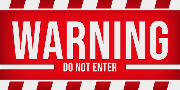 Warning Please Logo Sign Vector editable