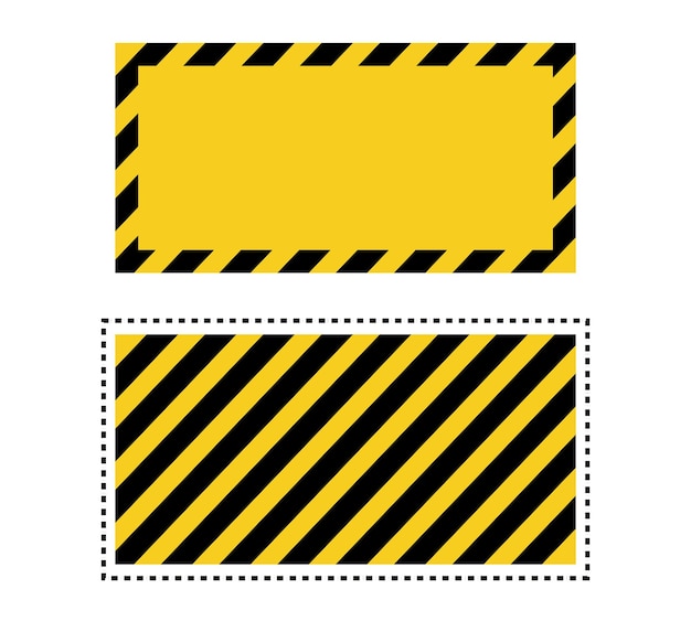Vector warning sign blank warning sign symbol caution sign with to be careful sign vector illustration