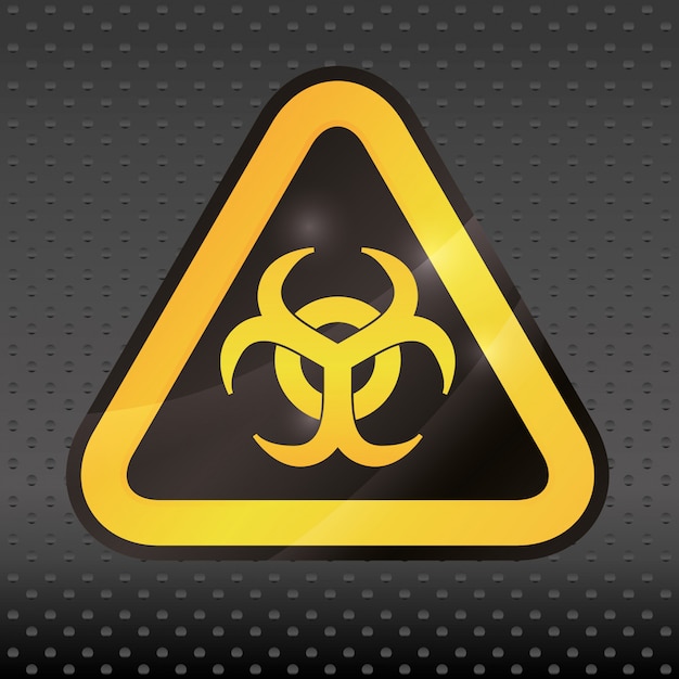 Vector warning sign design