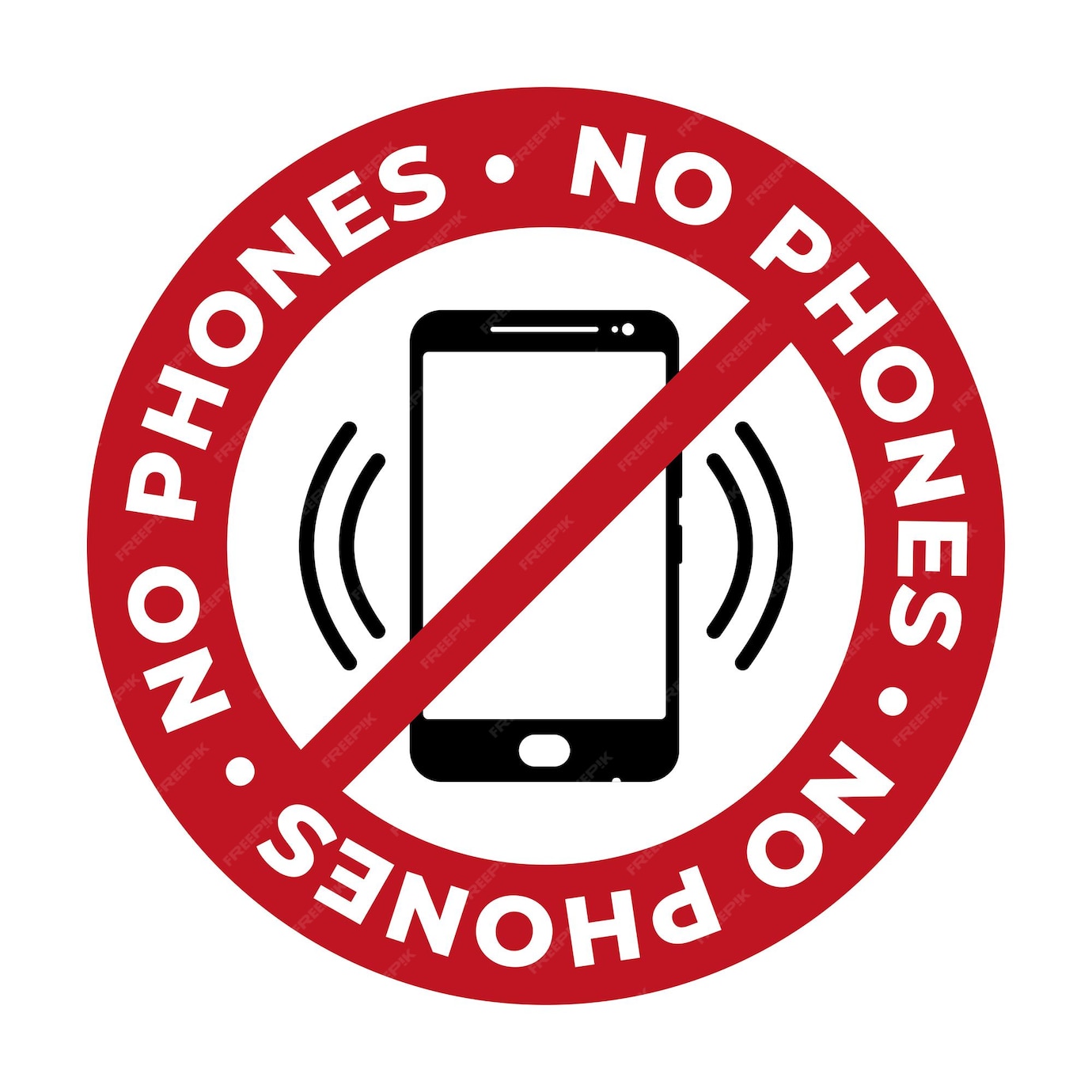Premium Vector | Warning sign no phone. no phone calls. set of signs ...